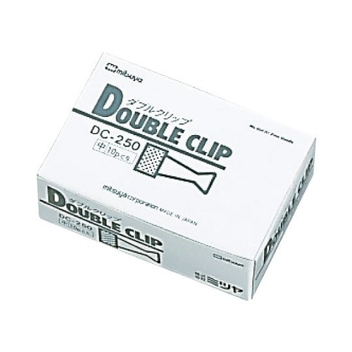 ダブルクリップ中 10個×10箱入 DC
