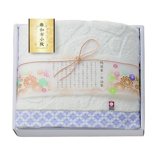 和布小紋バスタオル パープル WFK−0