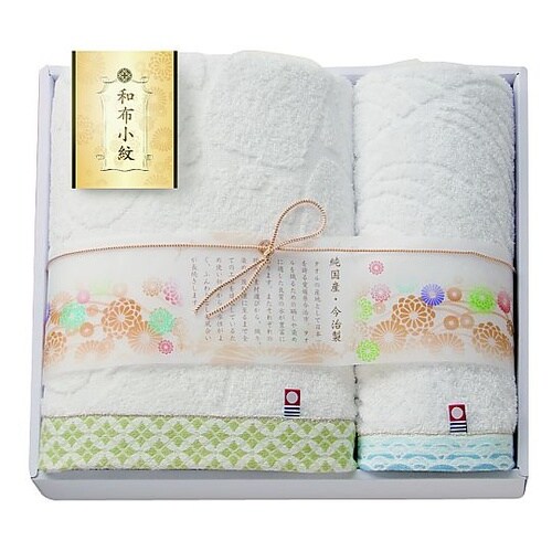 和布小紋バスタオル (パープル)・フェイ