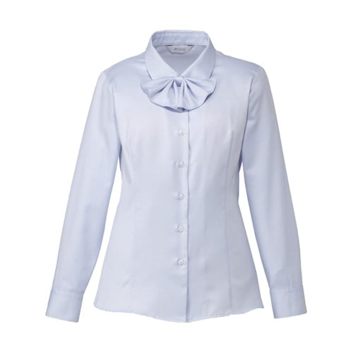 ENJOY 長袖リボンブラウス FINE