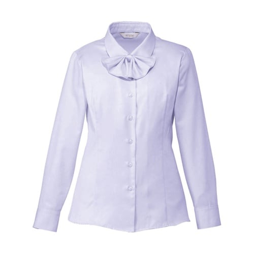 ENJOY 長袖リボンブラウス FINE