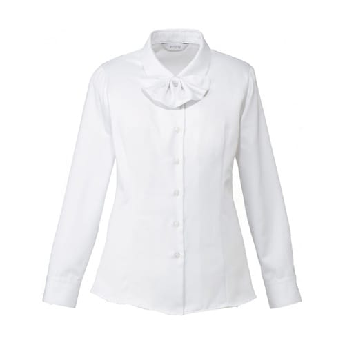 ENJOY 長袖リボンブラウス FINE