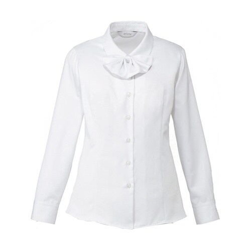 ENJOY 長袖リボンブラウス FINE