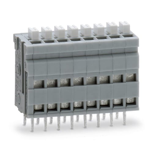 プリント基板用スクリューレス端子台 2.