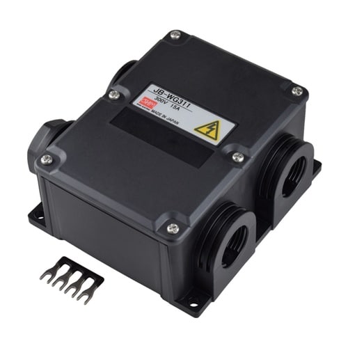 防水中継ボックス 耐油 黒 JB−WG3