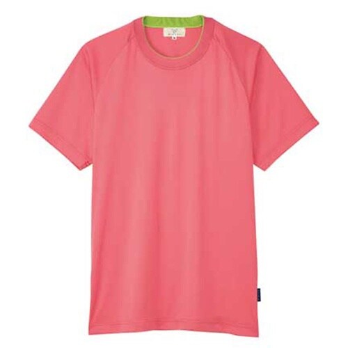 Tシャツ ピンク×ライム L(身丈71c