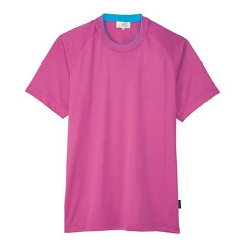 Tシャツ ラベンダーピンク×ブルー LL