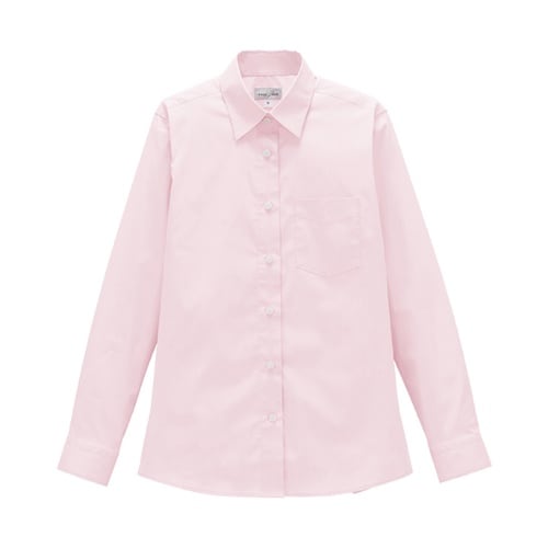 レディスレギュラーカラー長袖ブラウス ピ