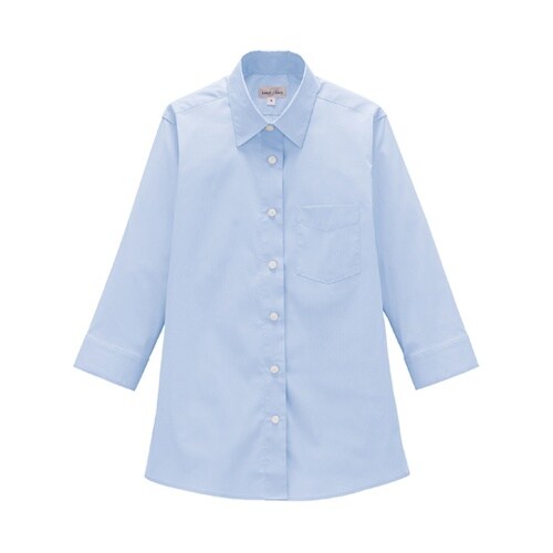 レディスレギュラーカラー七分袖ブラウス