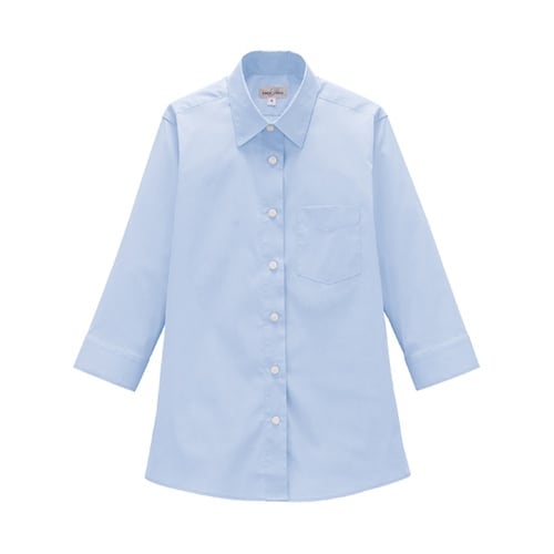 レディスレギュラーカラー七分袖ブラウス