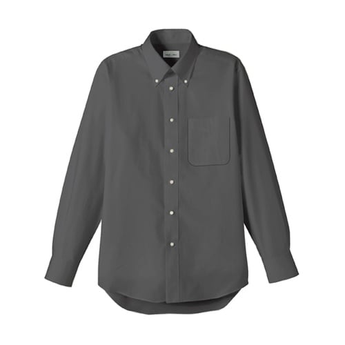 オックスフォード長袖シャツ チャコールグ