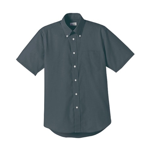 オックスフォード半袖シャツ チャコールグ