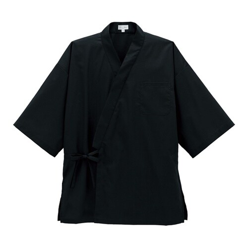 作務衣(上衣) ブラック SS FJ07