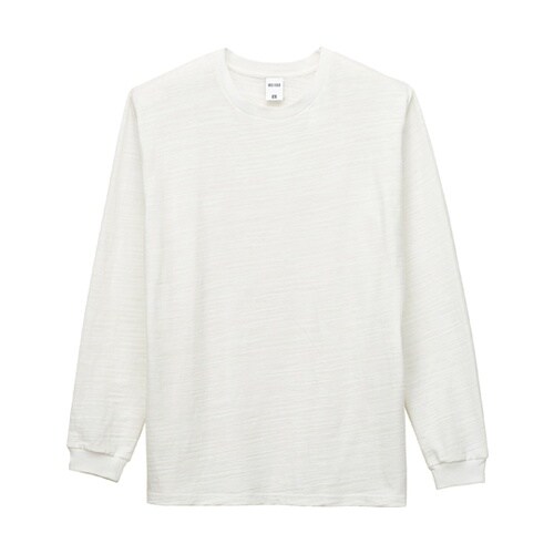 スラブ長袖Tシャツ オフホワイト M M