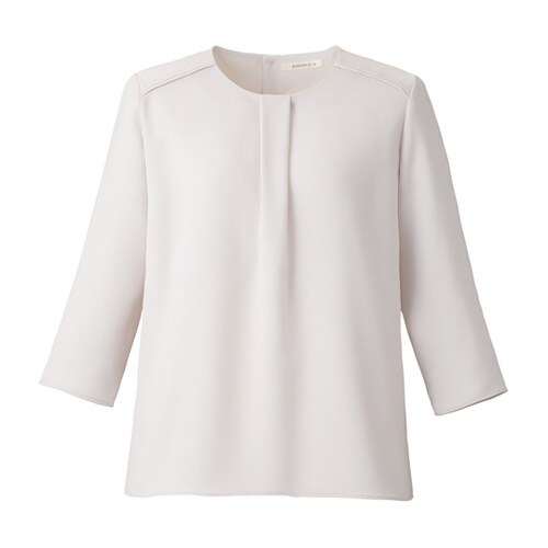 七分袖ブラウス シルバーグレイ S BC