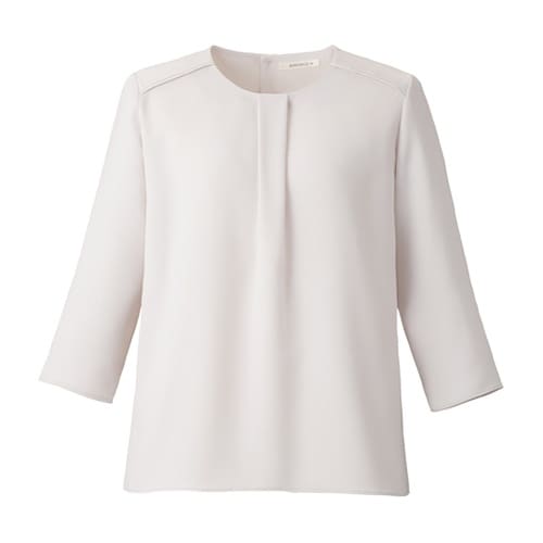 七分袖ブラウス シルバーグレイ LL B