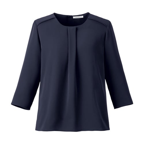 七分袖ブラウス ネイビー M BCB41