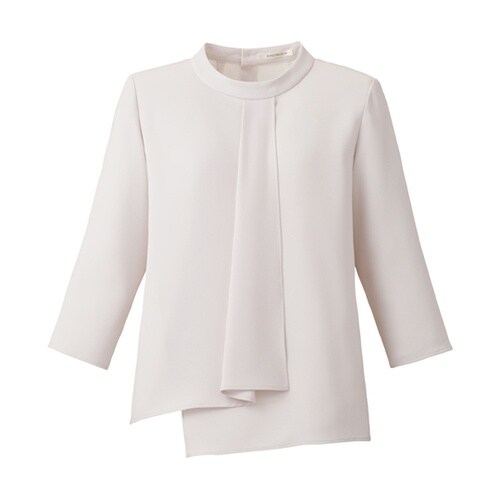 七分袖ブラウス シルバーグレイ 3L B