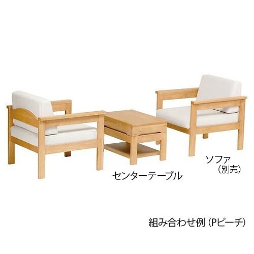 簡易ベッド機能付きセンターテーブル Pビ