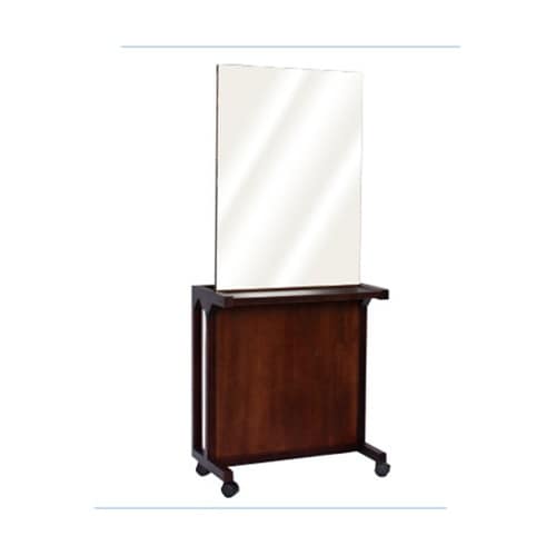 パレット片面鏡(ダークブラウン)