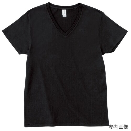 スリムフィットVネックTシャツ ブラック