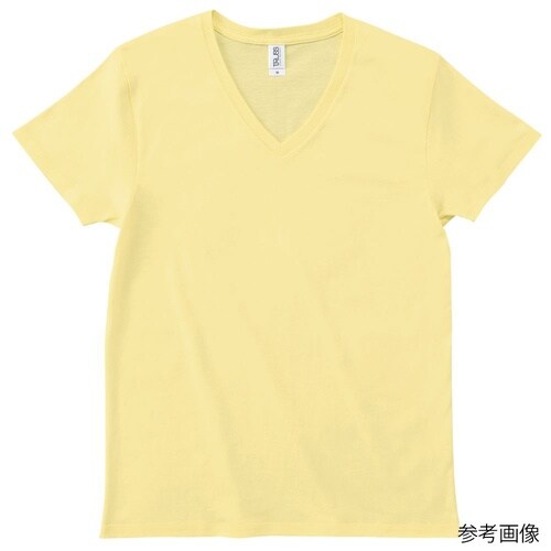 スリムフィットVネックTシャツ イエロー