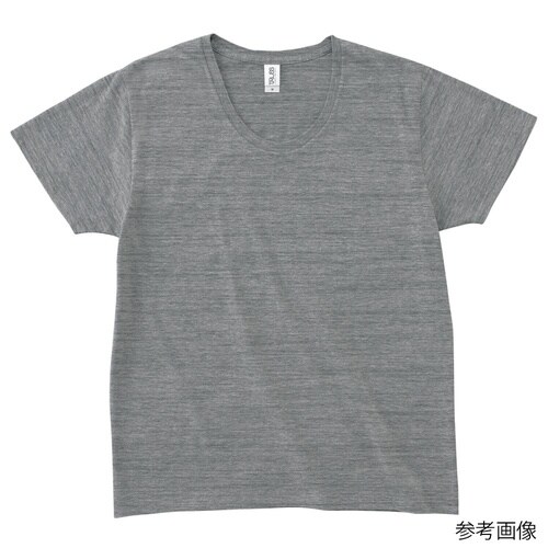 スリムフィットUネックTシャツ ヘザーグ