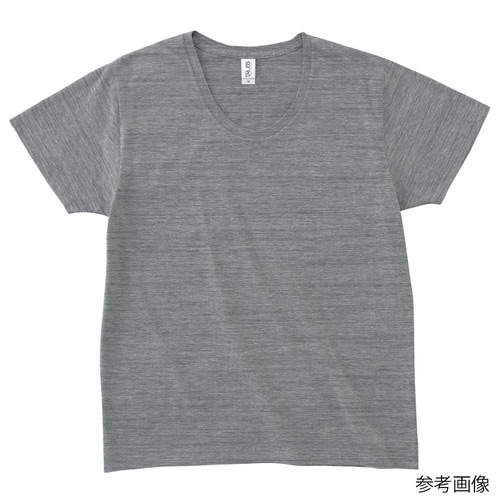 スリムフィットUネックTシャツ ヘザーグ