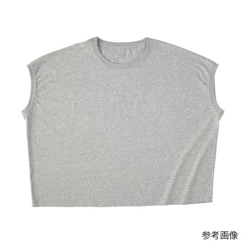 スリーブレスワイドTシャツ ヘザーグレー