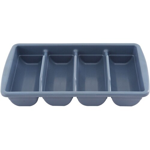 カトラリービン 4仕切 グレー 8231