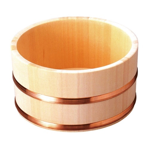 ひのき 湯桶(銅タガ/丸型) 82463