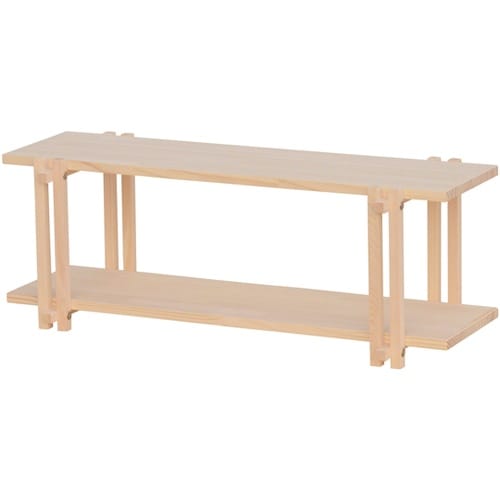 格子組 ラック 2段(無塗装) 5290