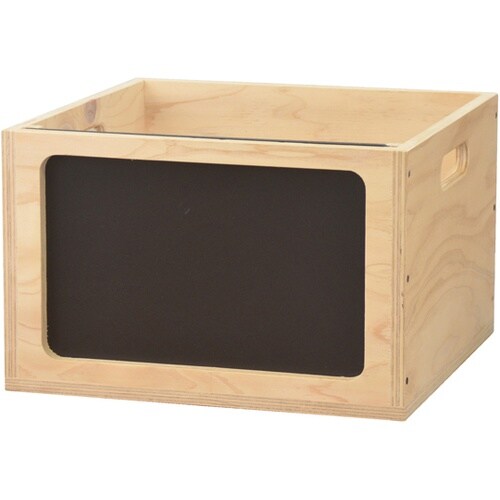 チョークボード付販売木箱 無塗装 L 5