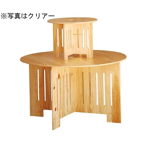 HP テーブル什器 丸(無塗装)大・小セ