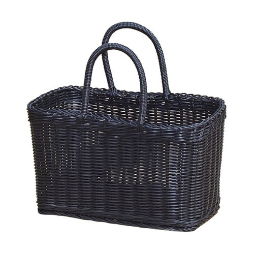 樹脂製 湯かご ワイド ブラツク 586