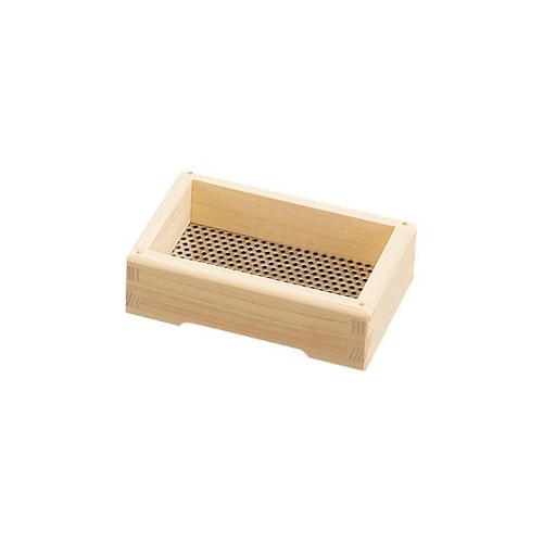 桧・石けん箱 ステンレスメッシュ 124