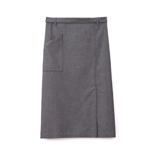 ロング丈 エプロン ネイビー F SAP