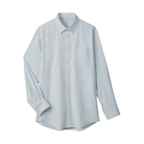 長袖 レギュラーカラーシャツ グリーン