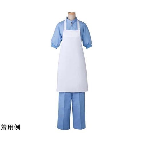 胸当て エプロン ホワイト F A159