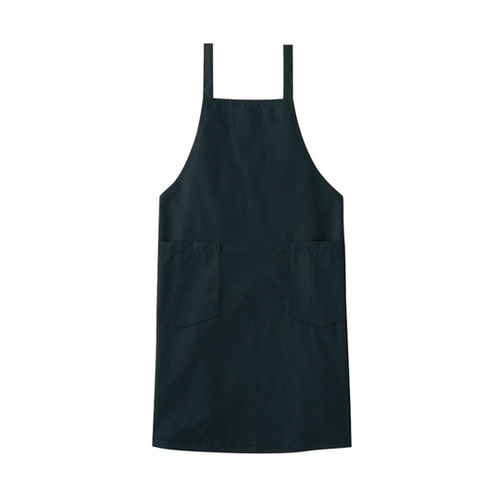 胸当て エプロン ブラック F A177