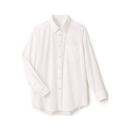 長袖 女性用シャツ オフホワイト M S