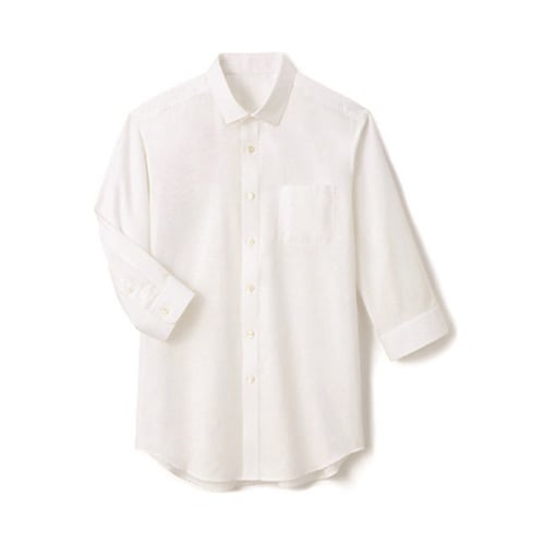 七分袖 シャツ オフホワイト LL SB