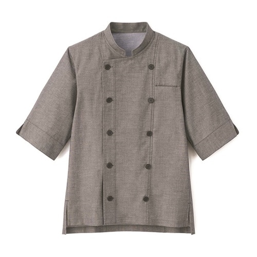 七分袖 ショップコート グレー SS S