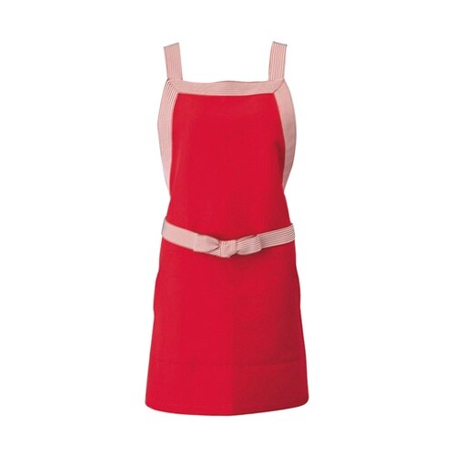 胸当て エプロン レッド M EA187