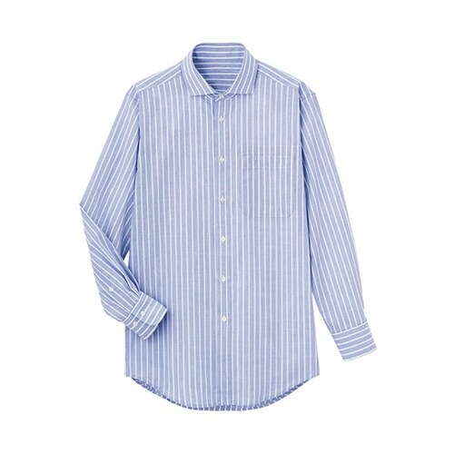 長袖 シャツ ストライプ SS SBLU
