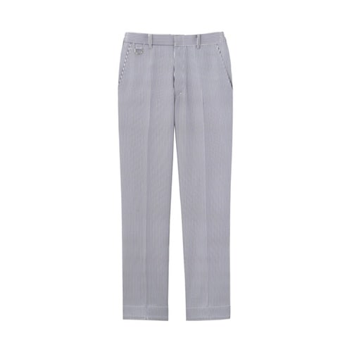 ロールイン・ストレート パンツ ストライ