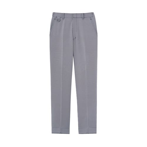 ロールイン・ストレート パンツ 千鳥格子