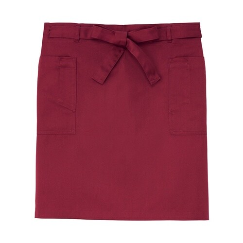 ミドル丈 エプロン ワイン F SAPU