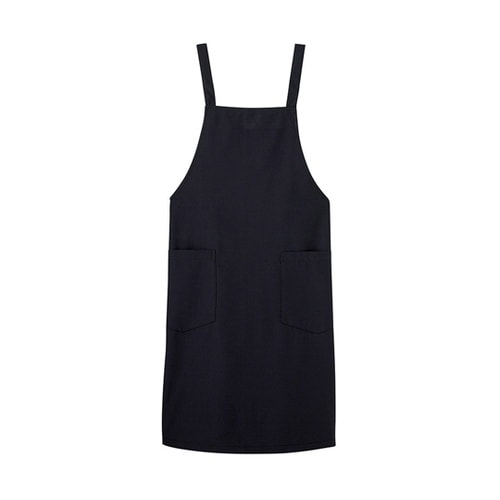 胸当て エプロン ブラック F A193