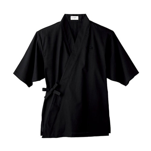 作務衣 ブラック L H2094